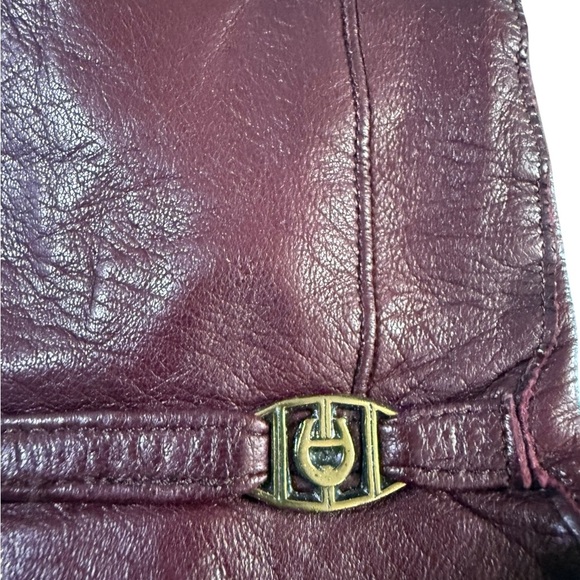 Vintage Etienne Aigner All in One Wallet Crossbody and Gloves Brown Leather - Picture 8 of 8